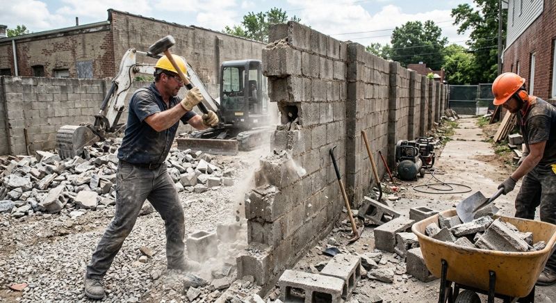 Walkway Demolition in Bergen County, NJ
